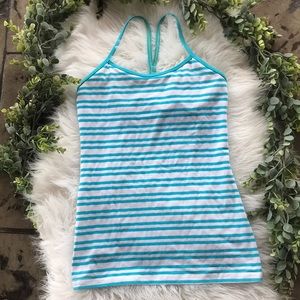 Lululemon active tank top racer back stripe